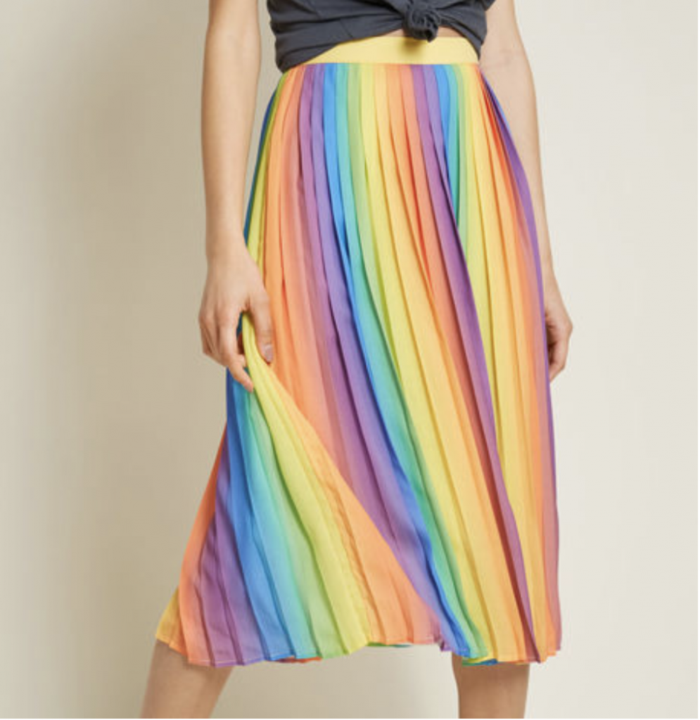 rainbow skirt